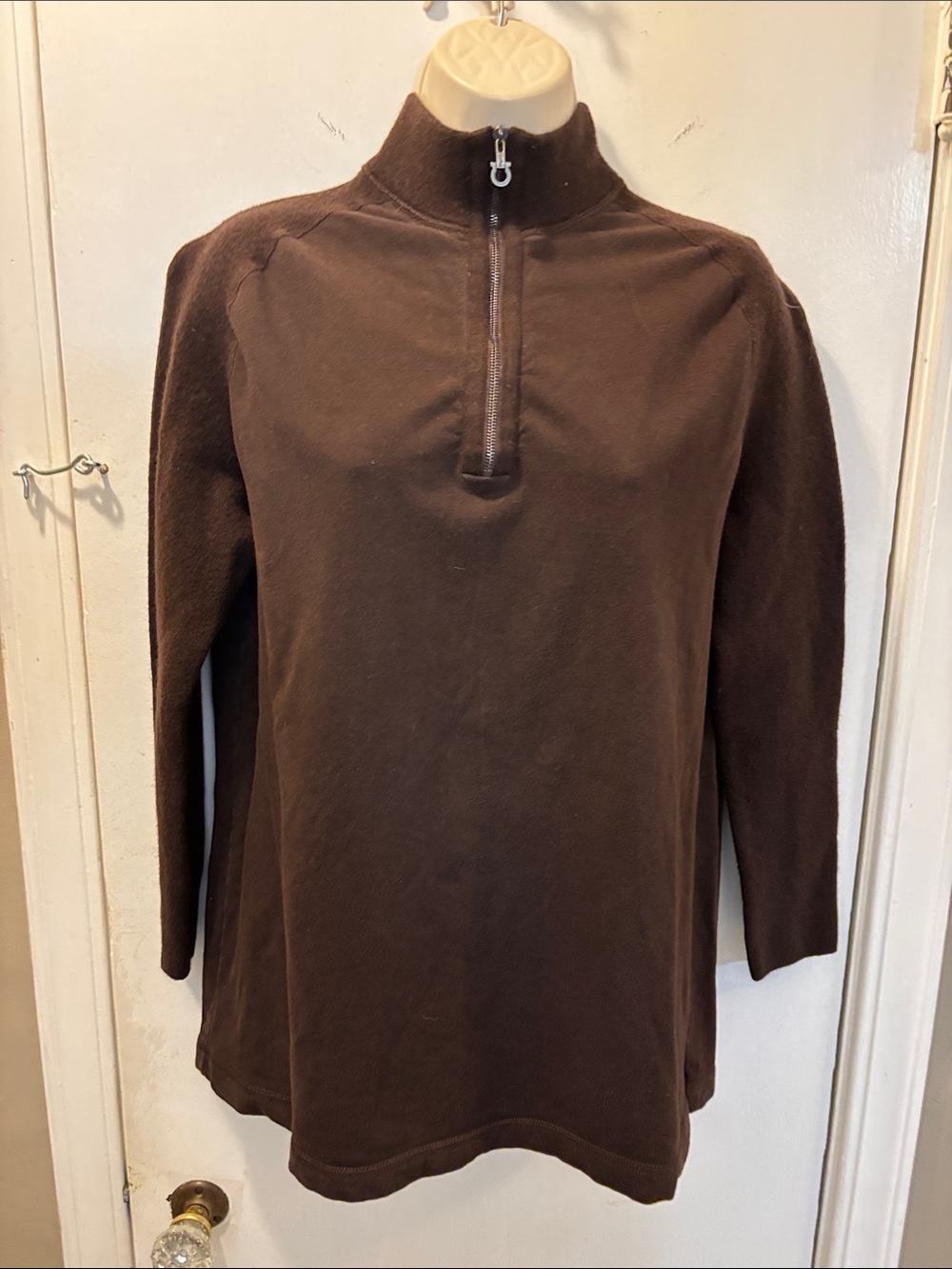 Vintage Ladies Salvatore Ferragamo Quarter-Zip Sweater 26-452